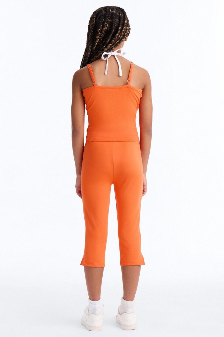 Mini Hot Player 23 Capri Legging Set - Orange