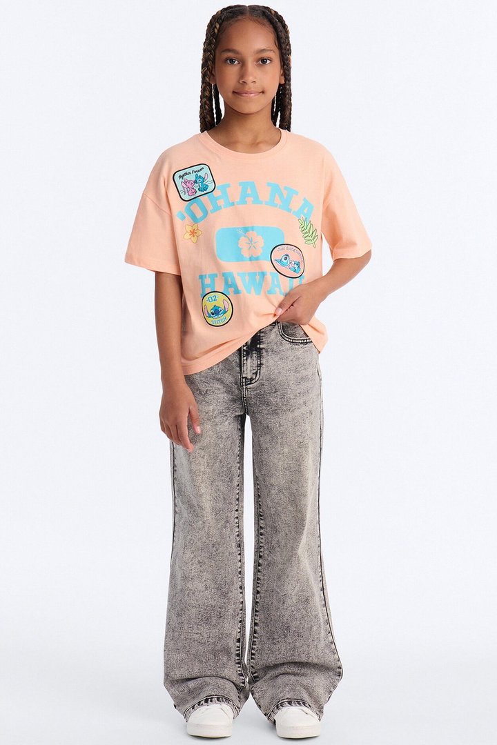 Mini Vita Low Waist Stretch Baggy Jeans - Grey