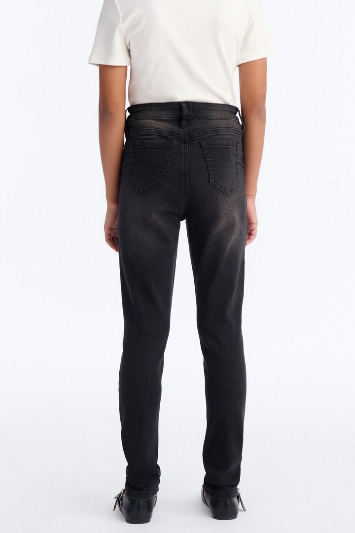 Mini High Drive Ripped Skinny Jeans - Black Wash