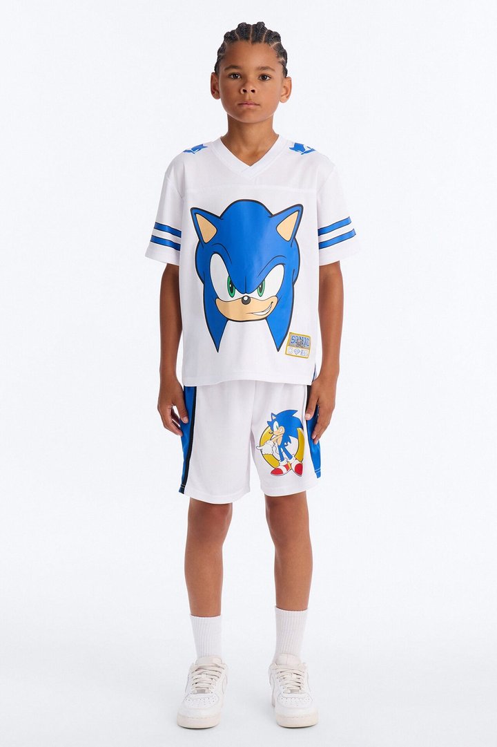 Mini Sonic 91 Short Set - White