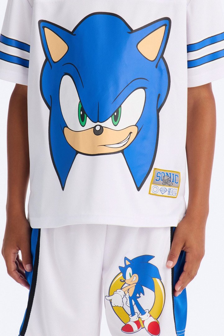 Mini Sonic 91 Short Set - White