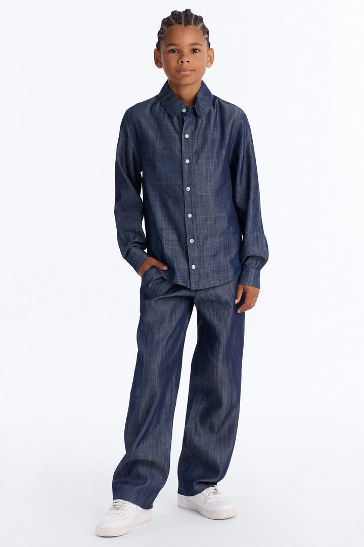 Mini Wide Leg Mercer Gates Pant - Indigo