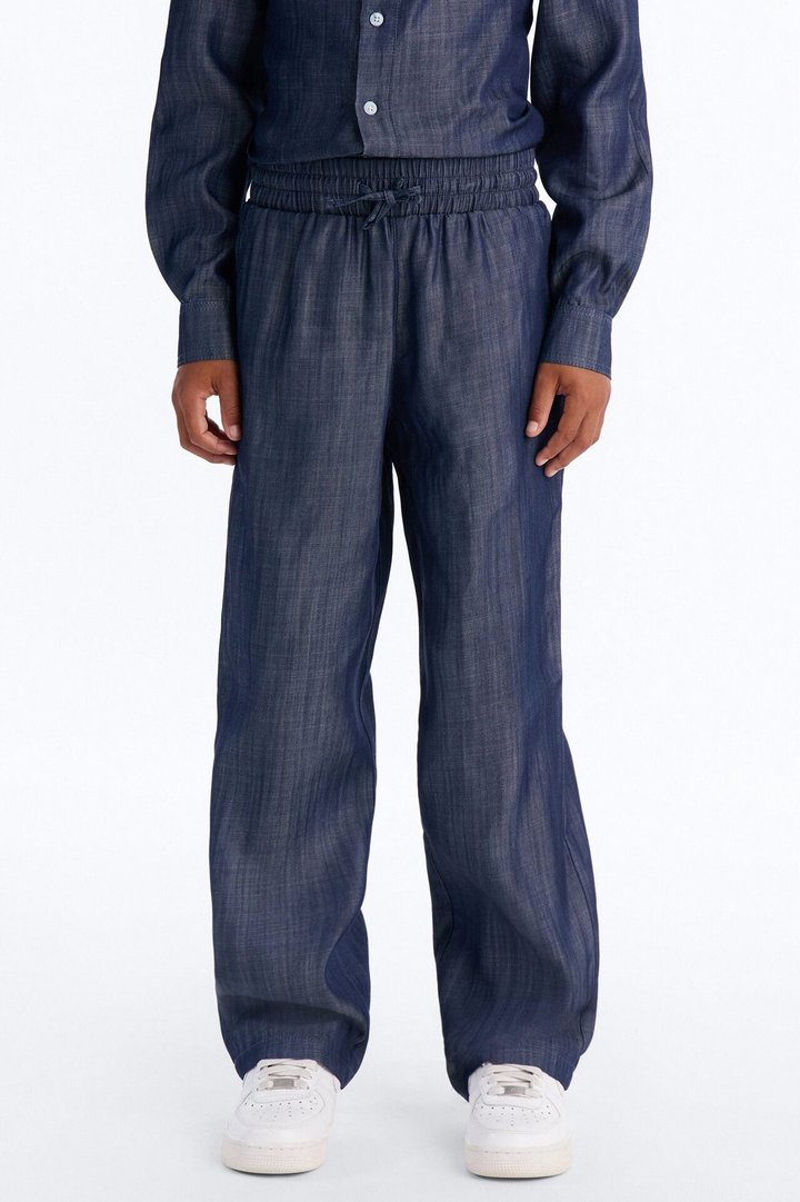 Mini Wide Leg Mercer Gates Pant - Indigo
