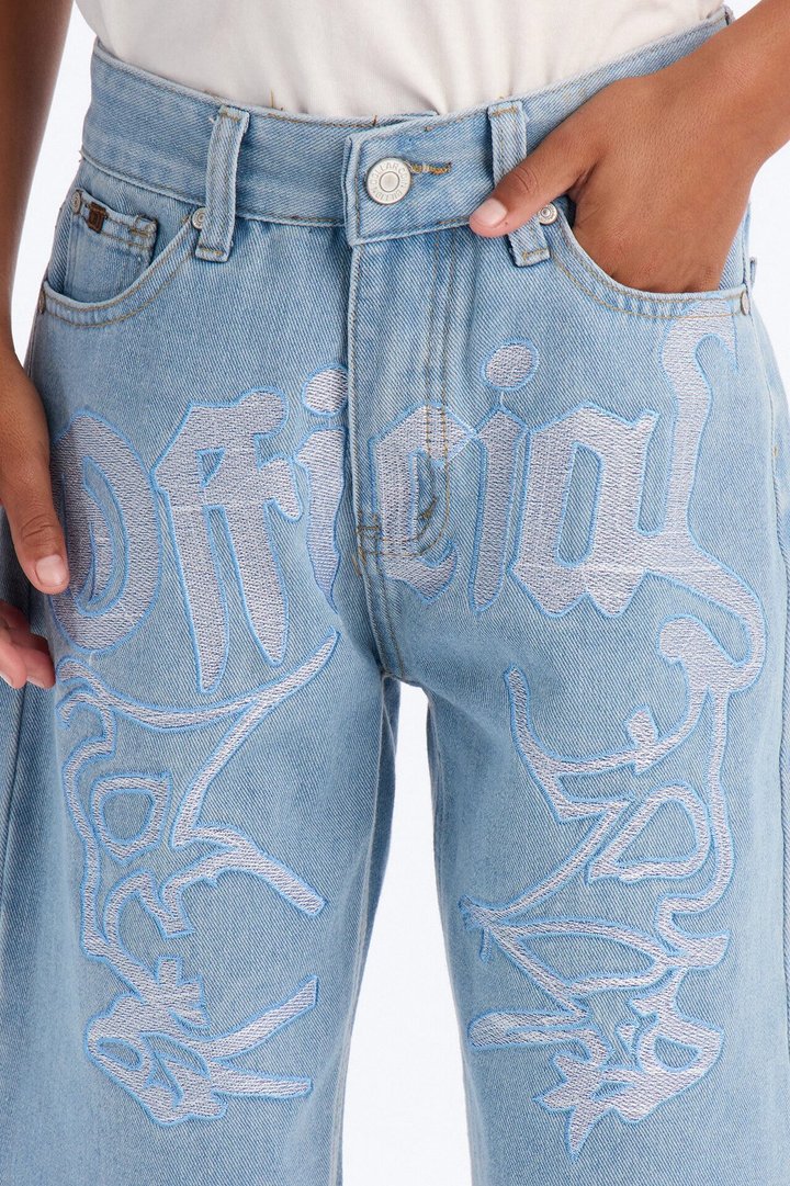 Mini So Official Denim Shorts - Light Blue