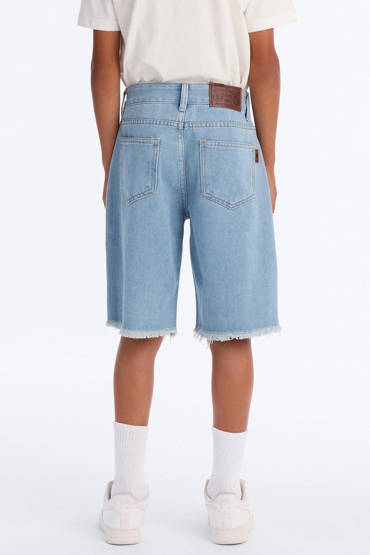 Mini So Official Denim Shorts - Light Blue