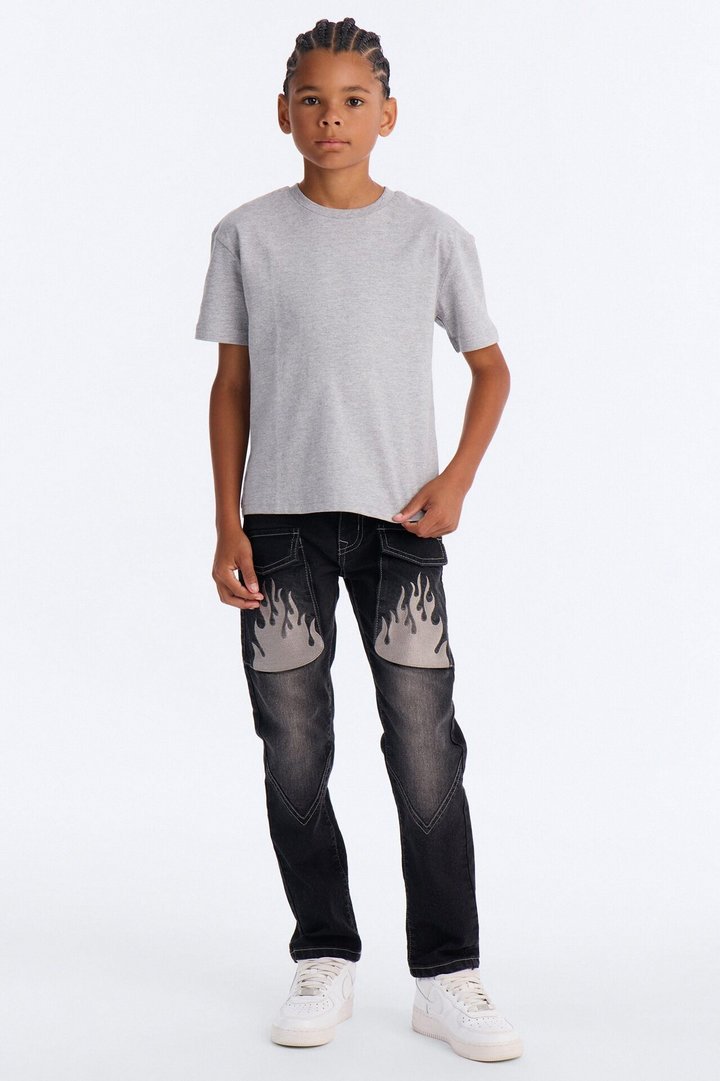 Mini Through The Flames Jeans - Black