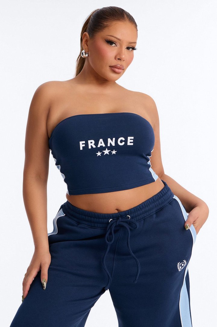Team France Fleece Pant Set - Navy