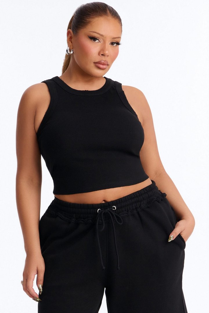 Laura Fleece Jort Set - Black
