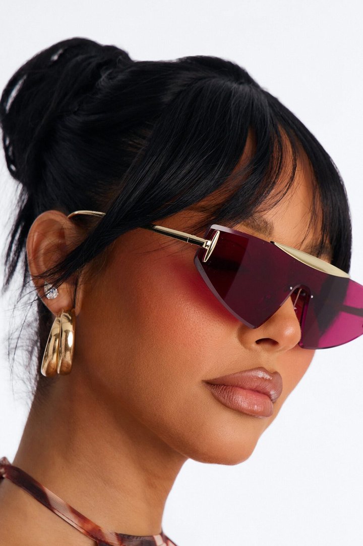 Raven Sunglasses - Gold/Pink