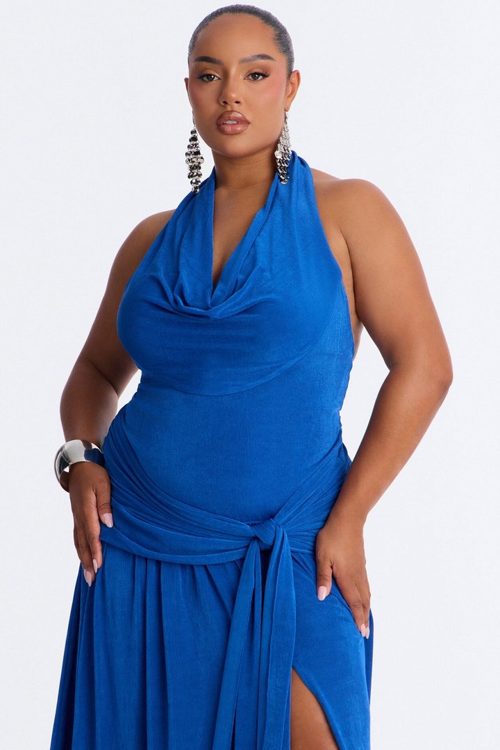 Untouchable Energy Slinky Maxi Dress - Royal