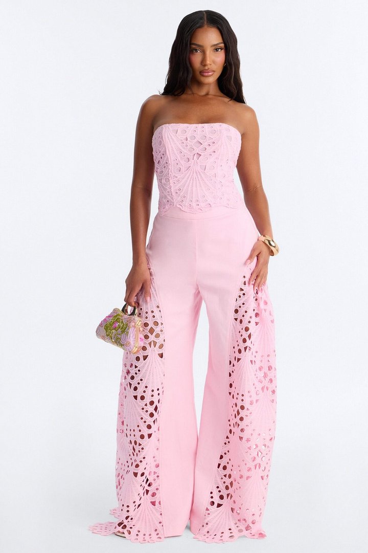 Carmen Corset Pant Set - Pink