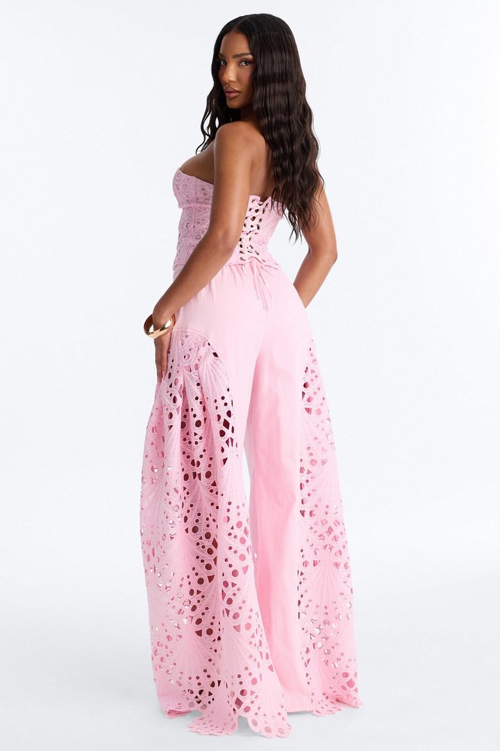Carmen Corset Pant Set - Pink