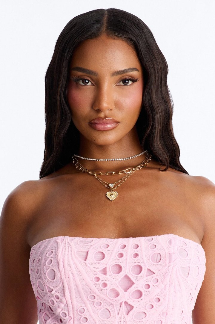 Belong Together Heart Layered Necklace - Gold