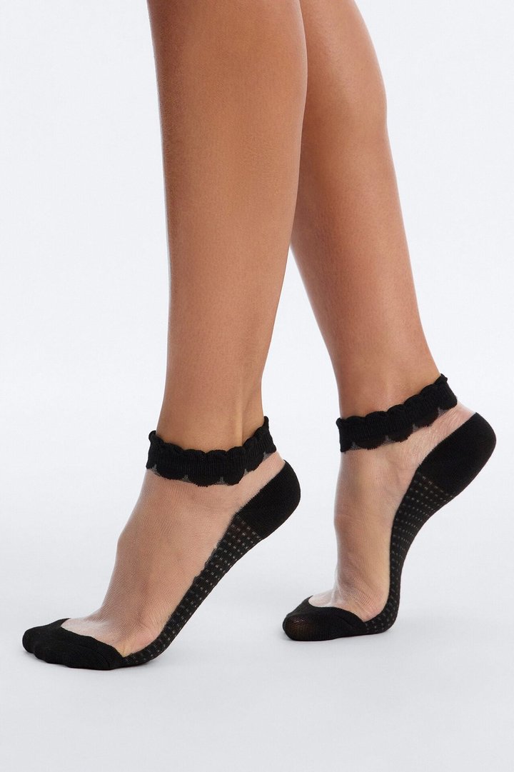 Barely There 3 Pack Sheer Ankle Socks - White/combo