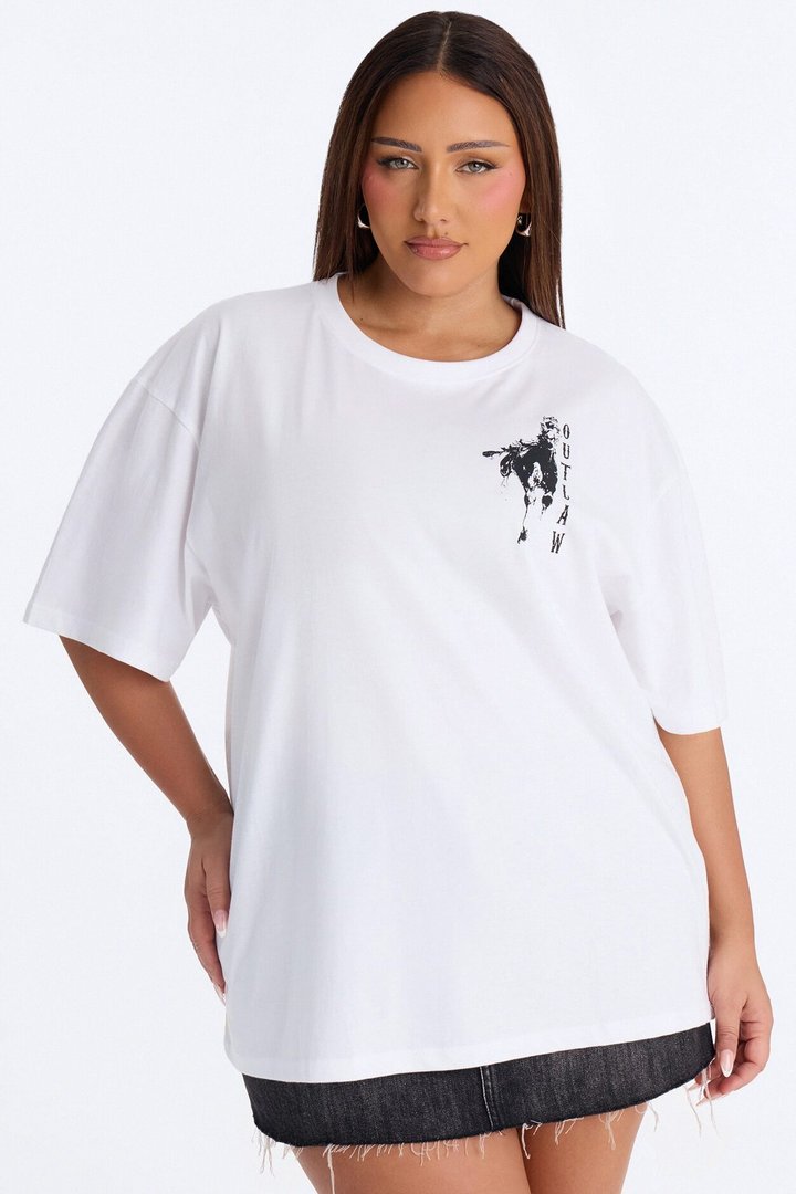 Wild Outlaw Tee - White