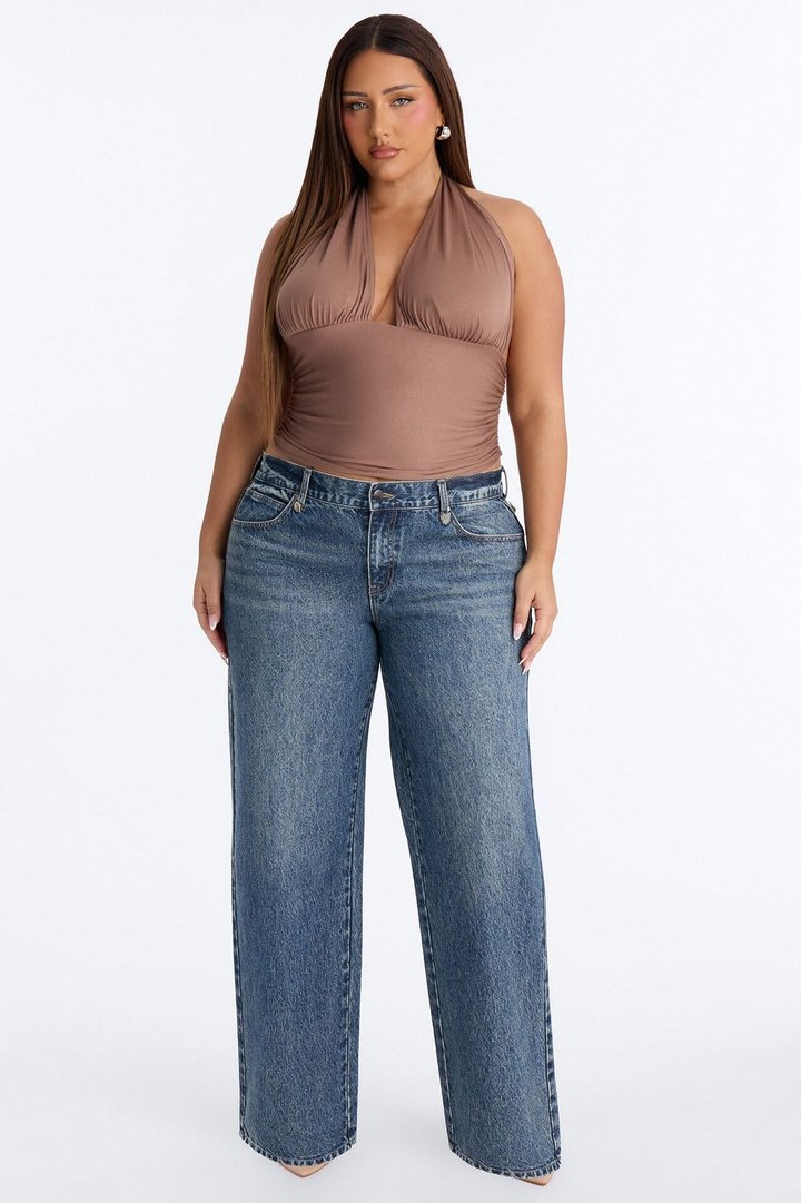 Ventura Low Rise Straight Leg Jeans - Vintage Wash