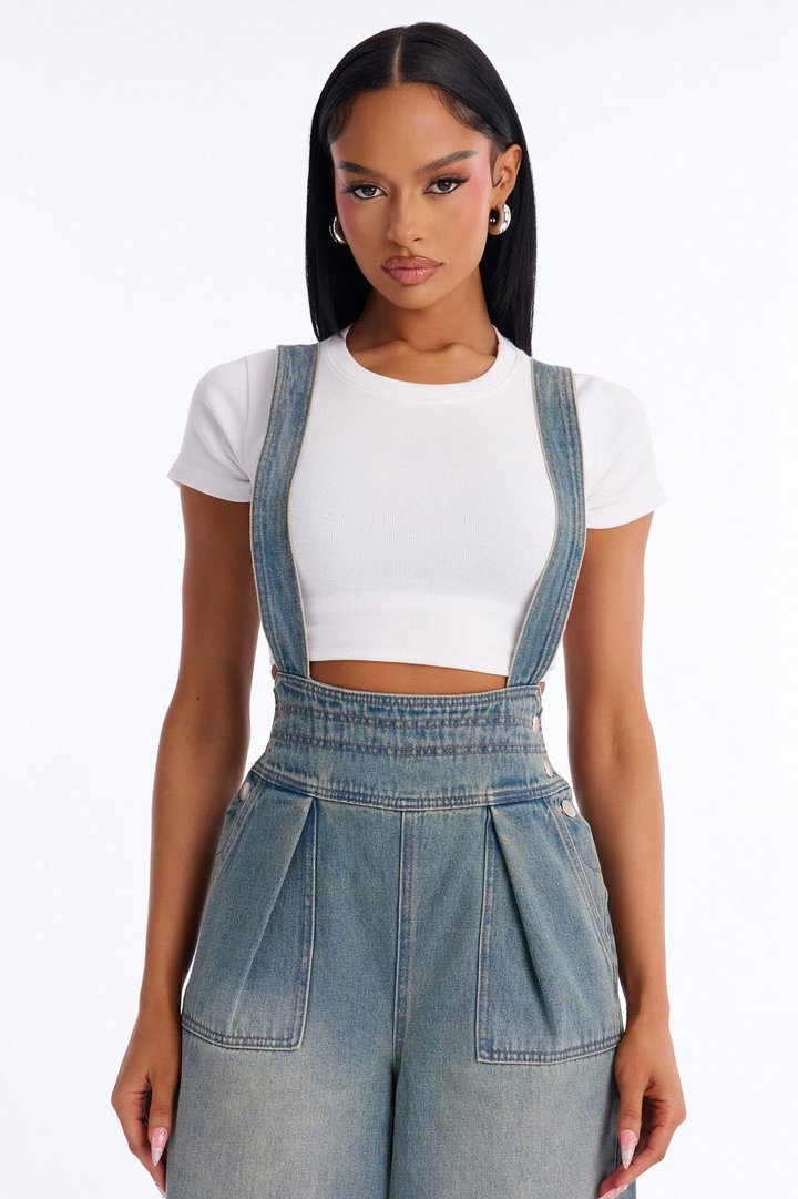 Country Road Denim Overalls - Vintage Wash