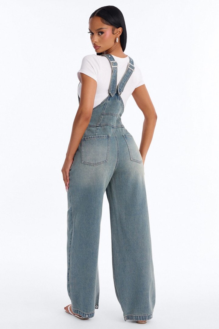Country Road Denim Overalls - Vintage Wash