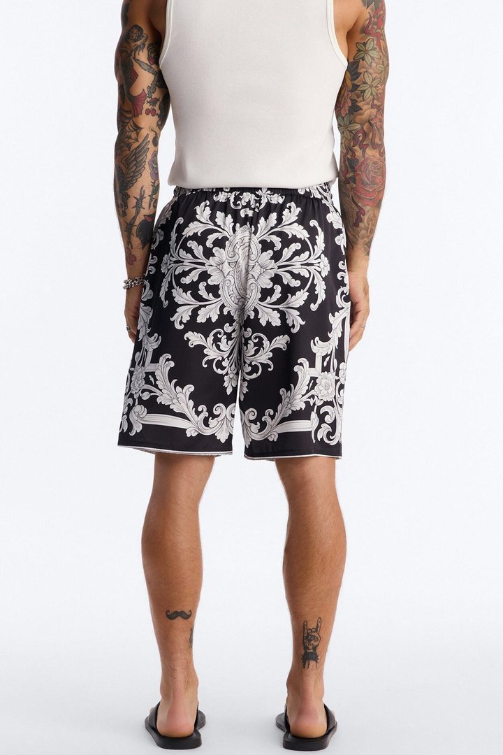 Grecian Baroque Relaxed Short - Black/combo