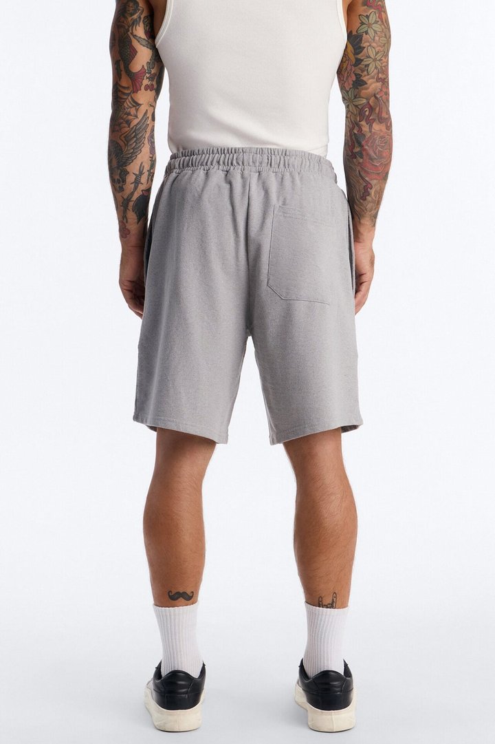 Blessed Redemption Patch Relaxed Sweatshort - Grey