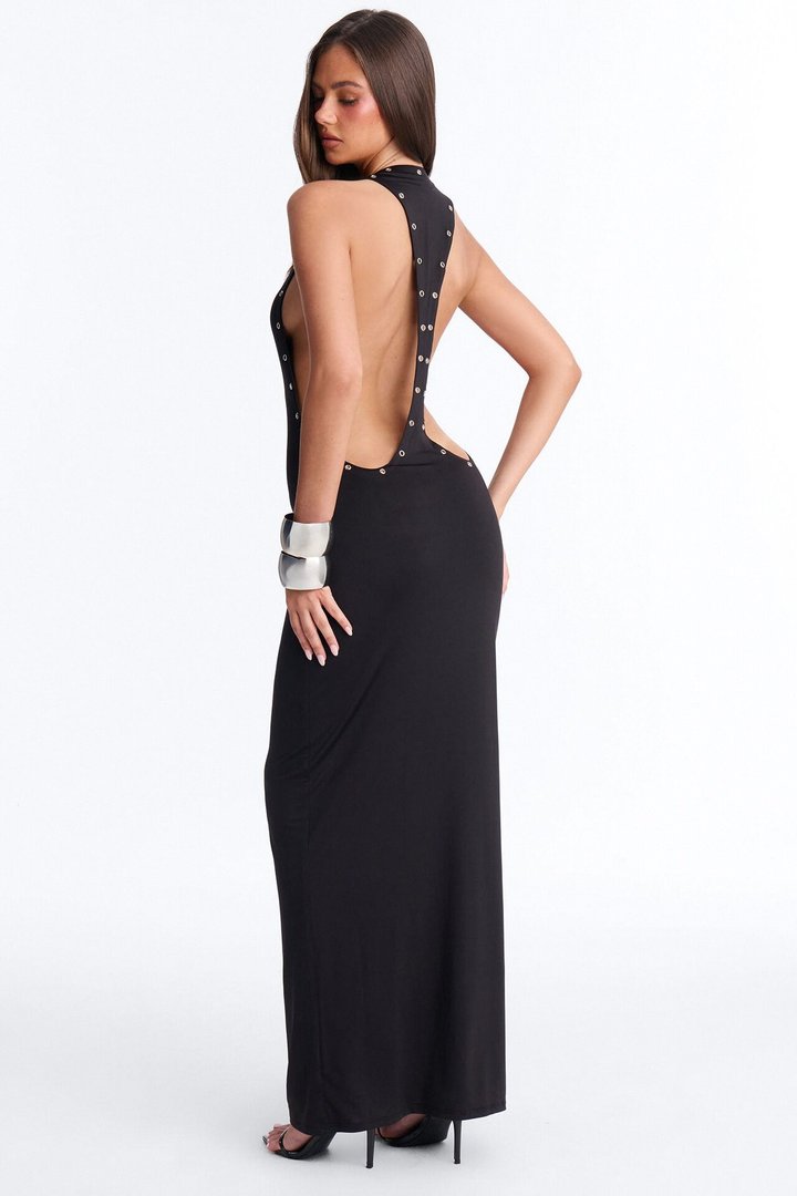 Keep You Staring Maxi Dress - Black