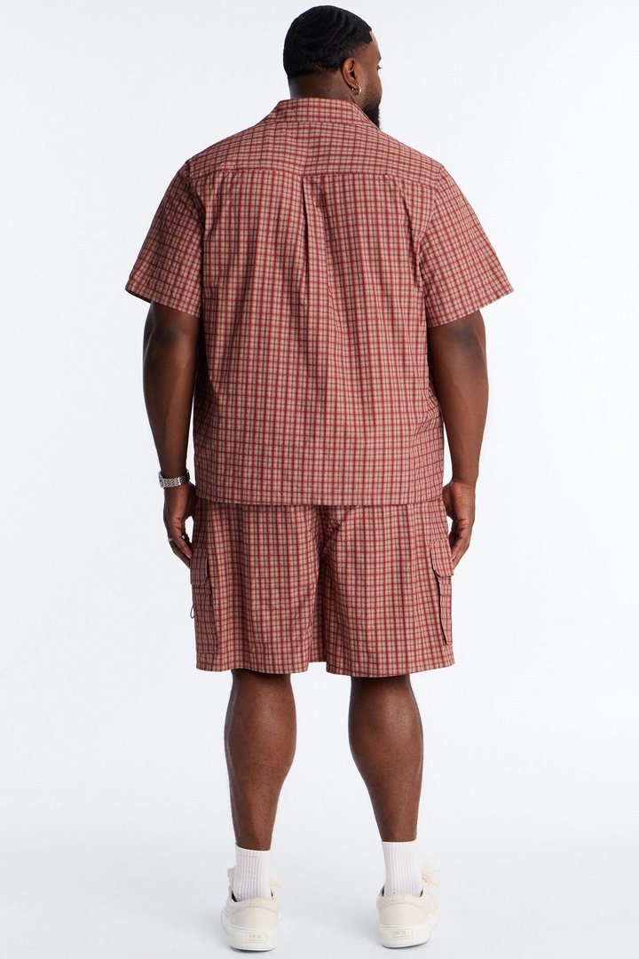 Relaxed Ryder Plaid Short - Red/combo