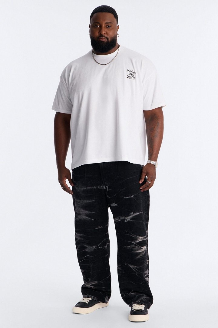 Maison Des Saints Boxy Short Sleeve Tee - White