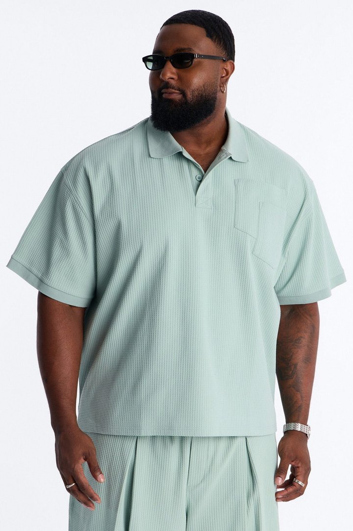 Relaxed Cedar Breeze Polo - Mint