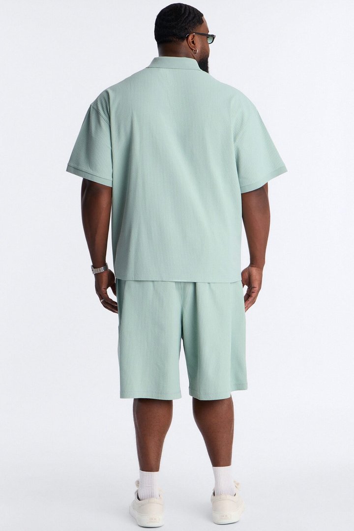 Relaxed Cedar Breeze Polo - Mint