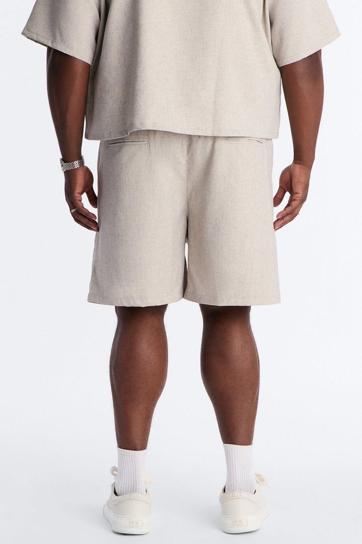 Maison Tailored Belt Short - Khaki