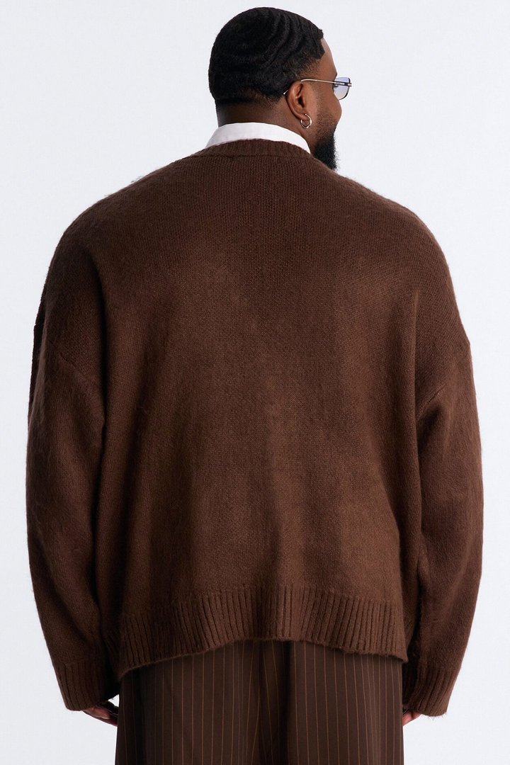 Bejeweled Reverie Cardigan - Brown