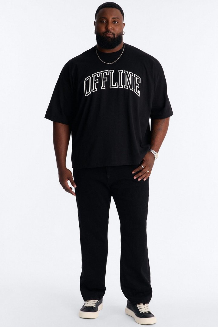 Offline Puff Boxy Short Sleeve Tee - Black