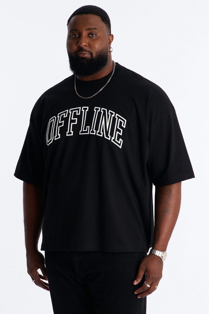 Offline Puff Boxy Short Sleeve Tee - Black