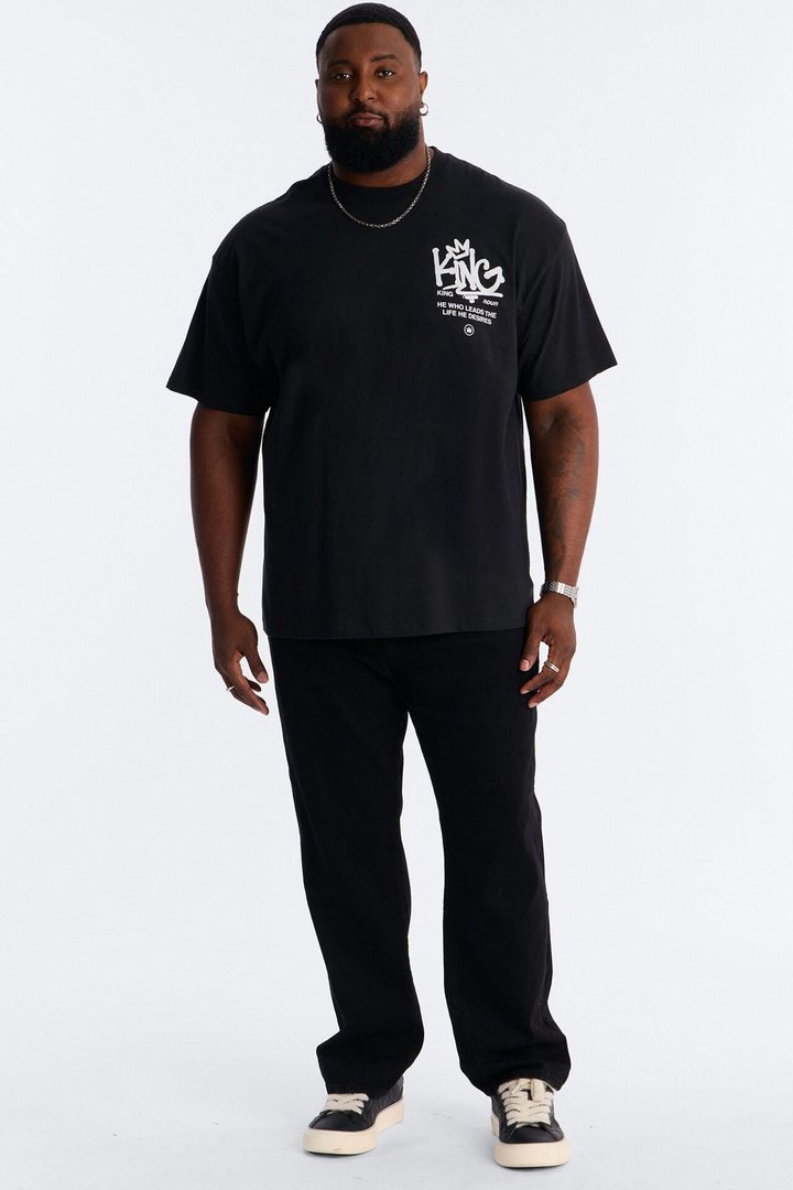 Crown Him King Short Sleeve Tee - Black