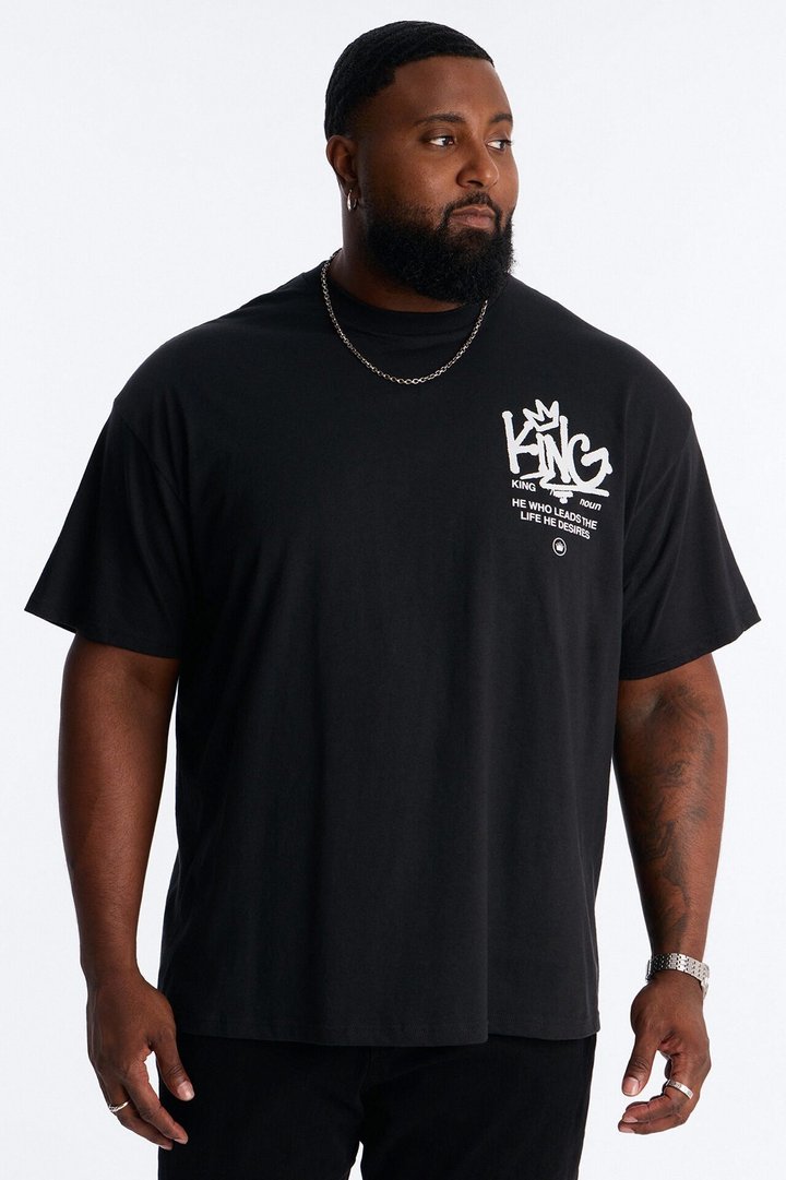 Crown Him King Short Sleeve Tee - Black