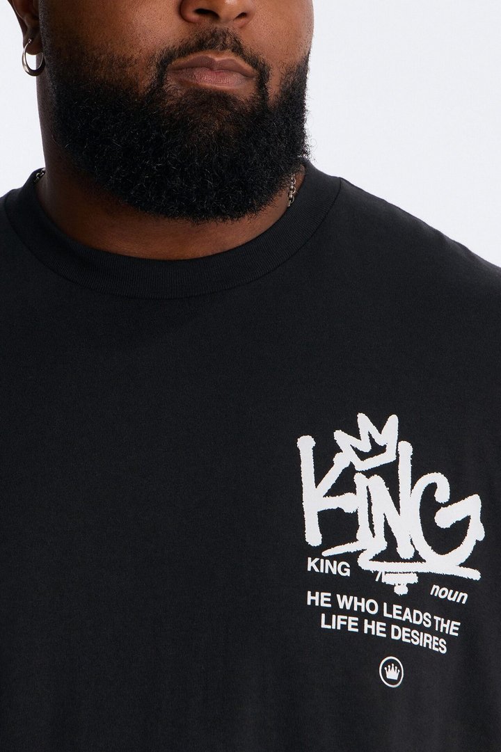 Crown Him King Short Sleeve Tee - Black
