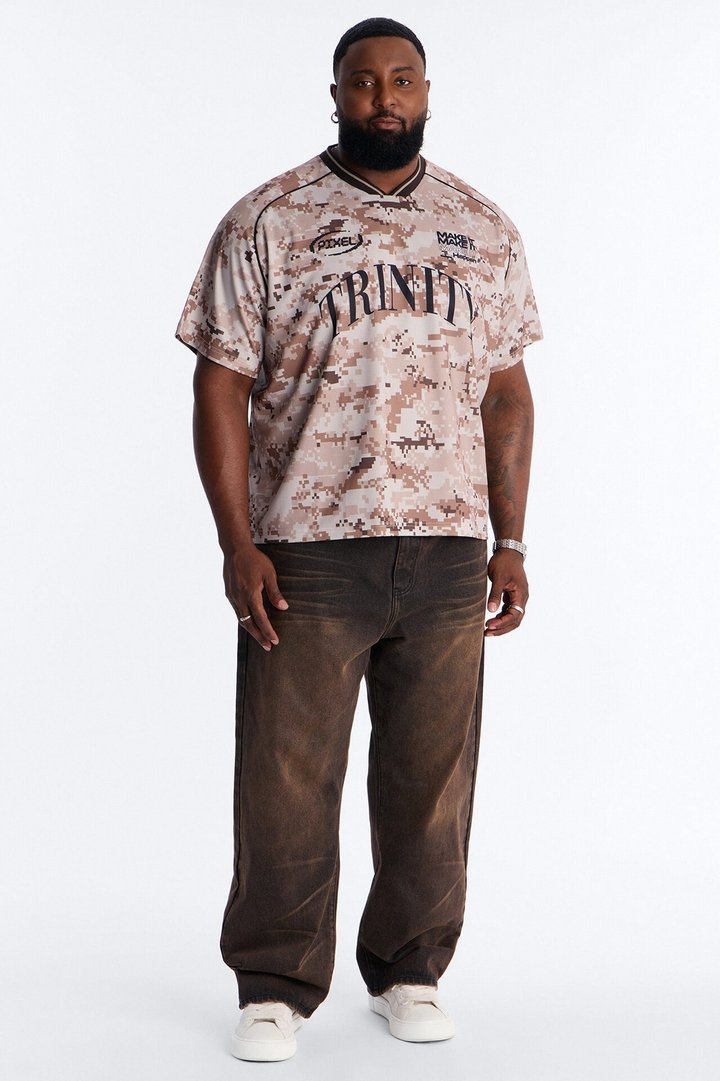 Trinity V-Neck Soccer Jersey - Camouflage