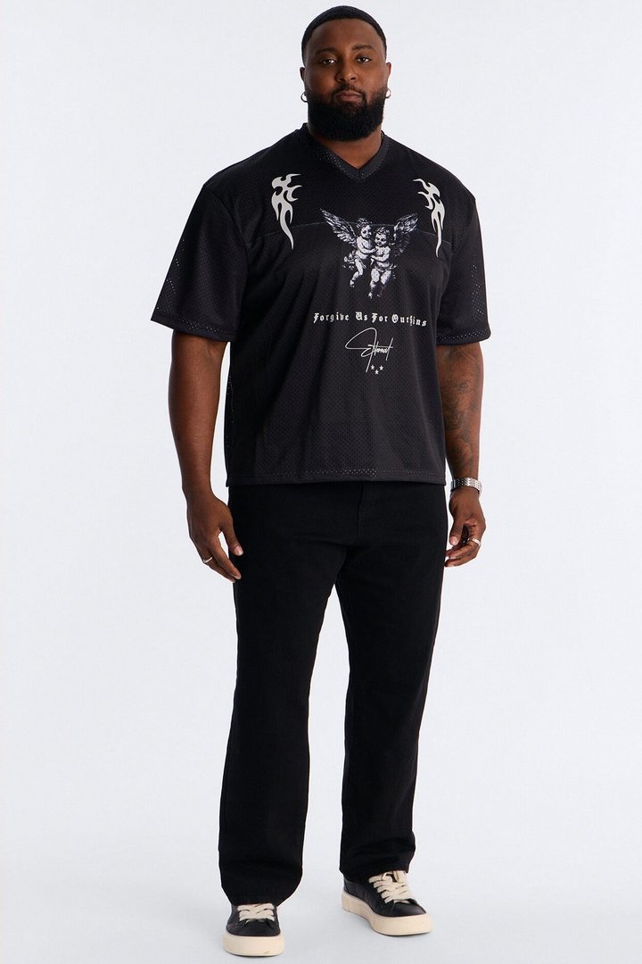 Eternal Mesh Jersey Short Sleeve - Black