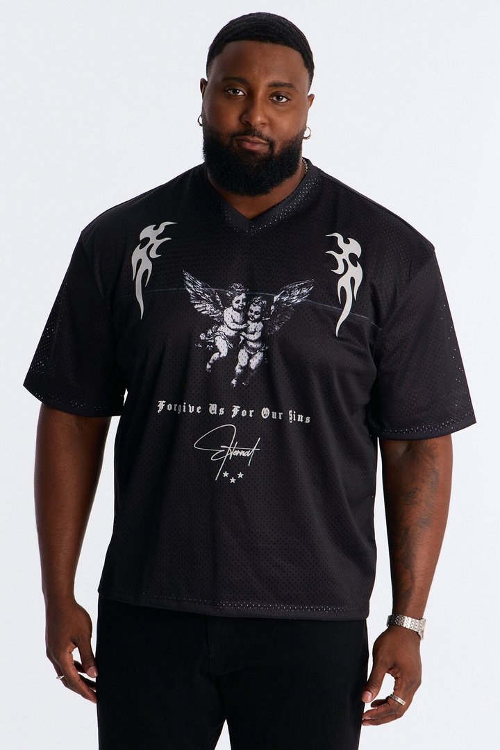 Eternal Mesh Jersey Short Sleeve - Black