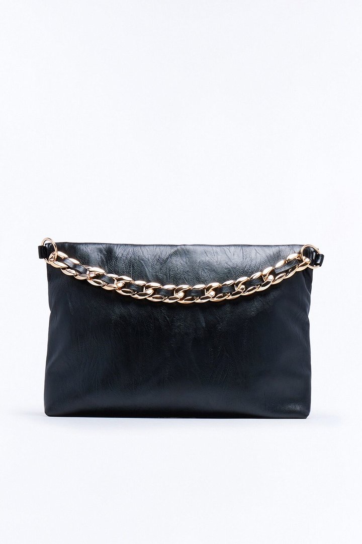 Very High Expectations Faux Leather Bag - Black