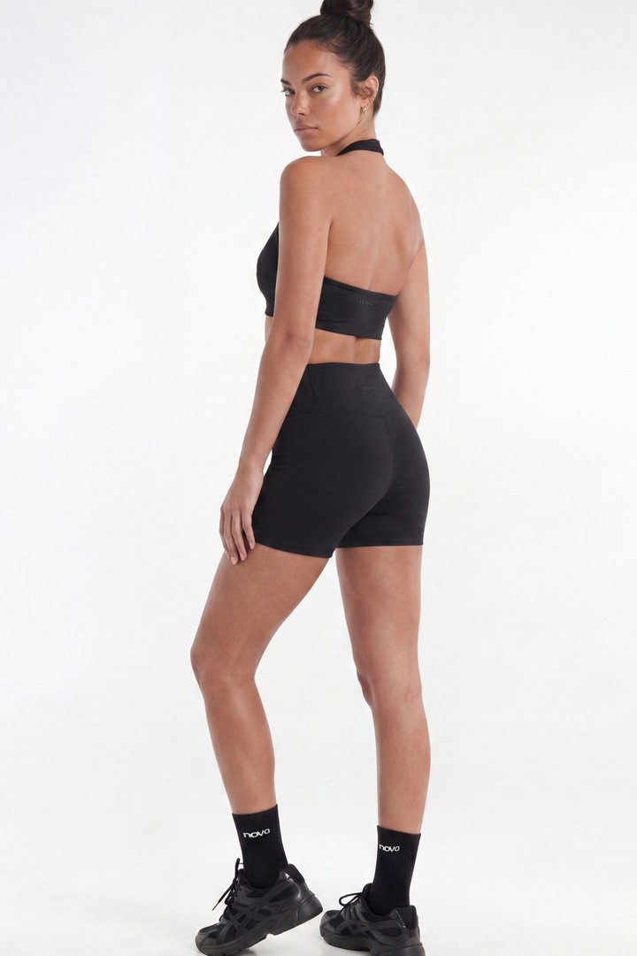 ButterSoft 4″ Hidden Pocket Biker Shorts - Black