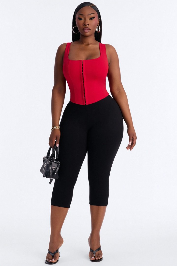Belle Corset Top - Red