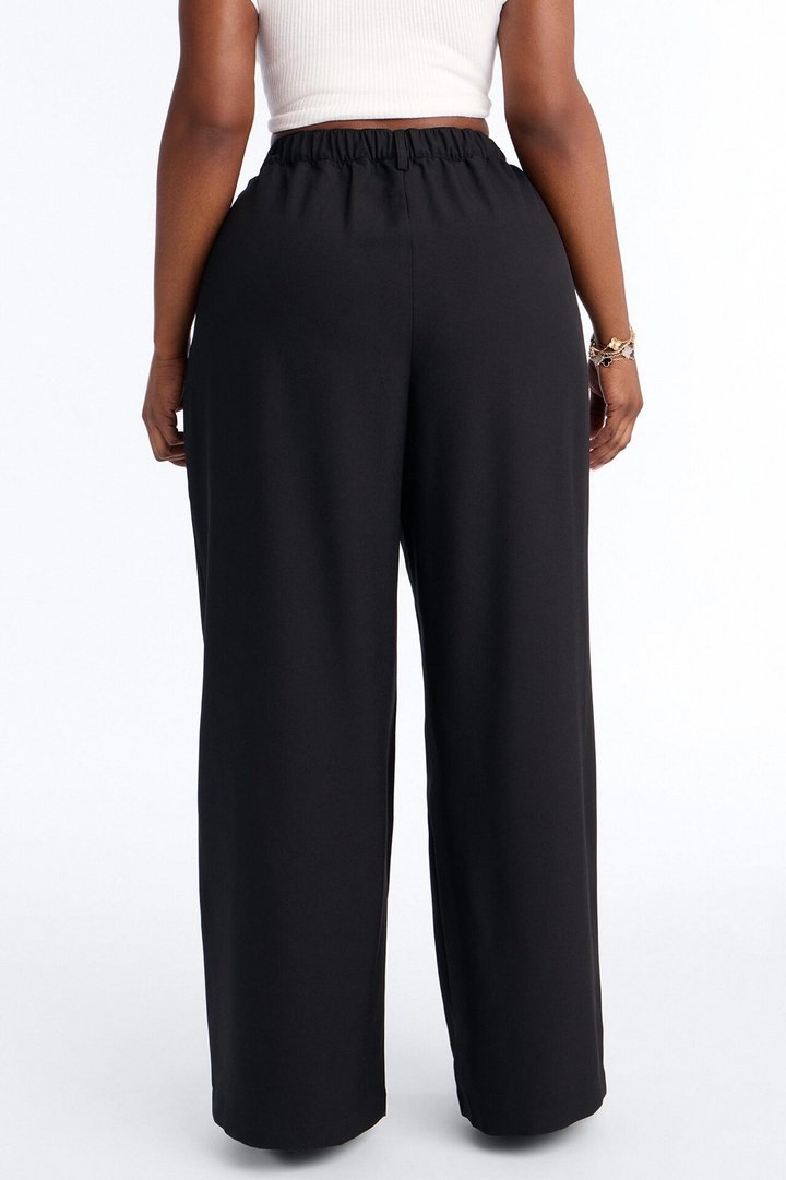Cami Wide Leg Trouser Pant - Black