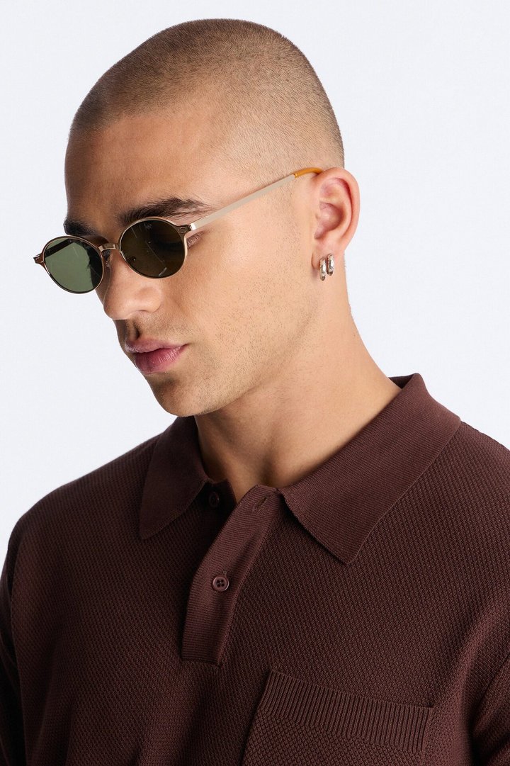 Time Overload Sunglasses - Gold/combo