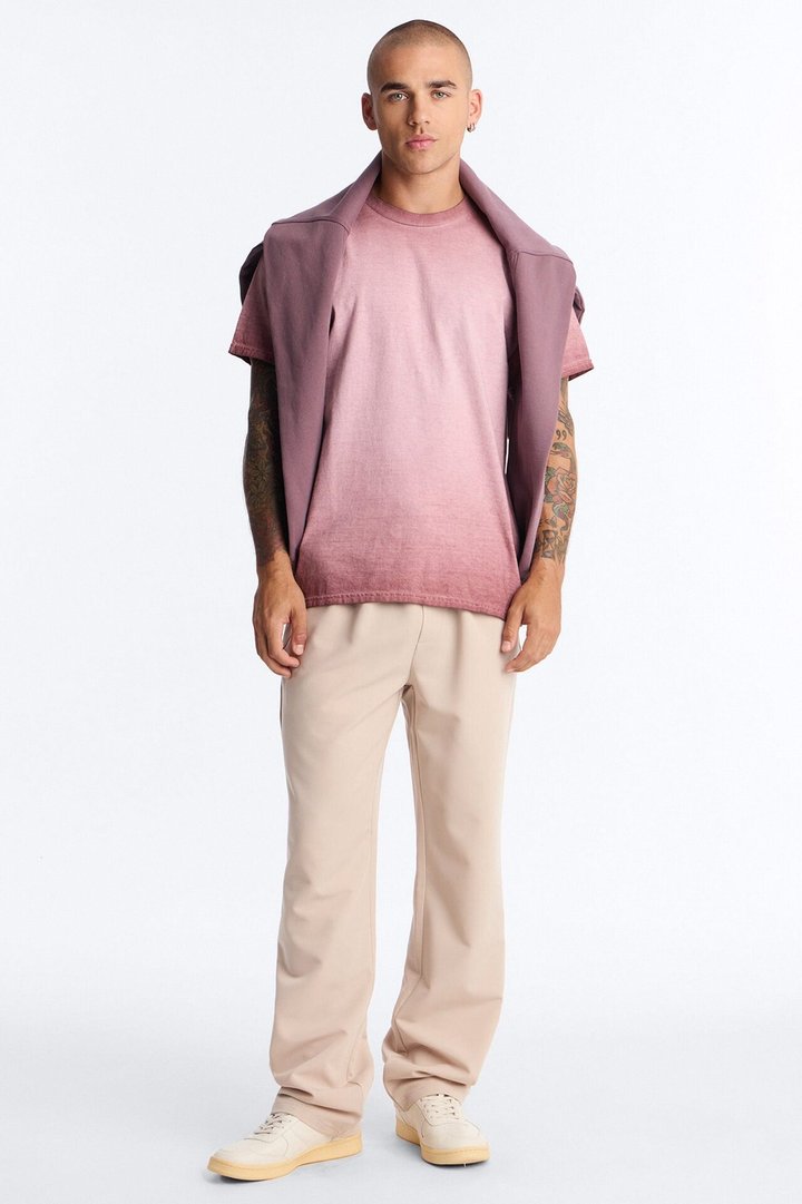 The Oil Wash Oversized Tee - Washed Mauve