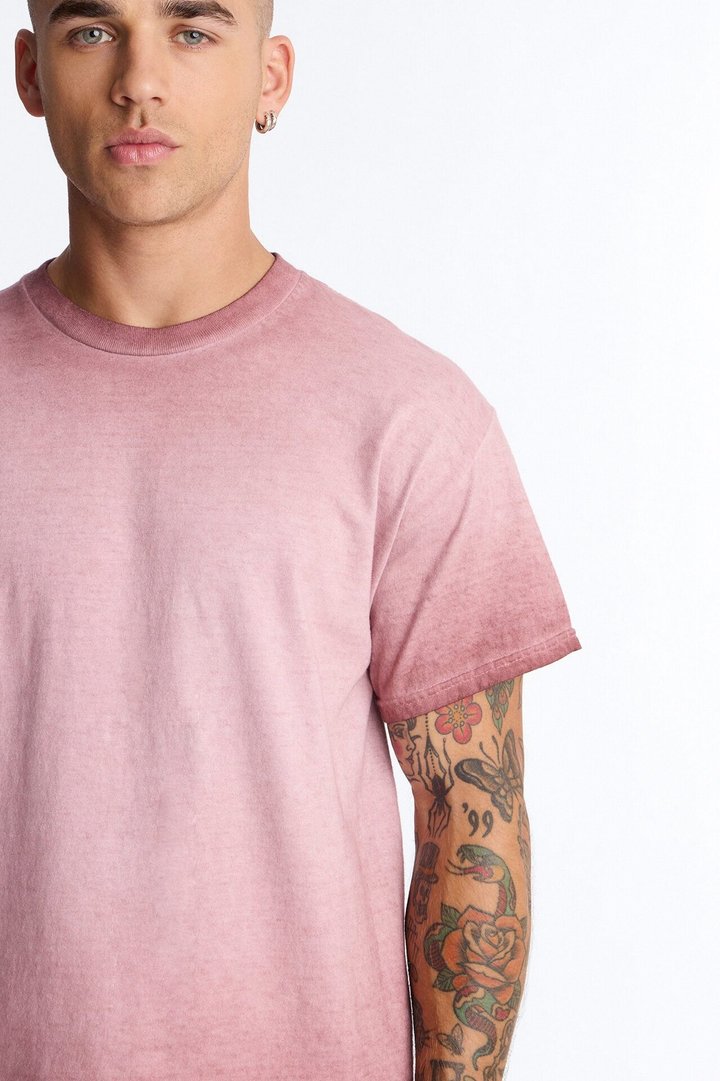 The Oil Wash Oversized Tee - Washed Mauve