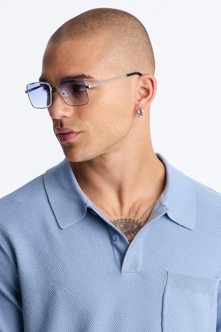 Trap Talk Sunglasses - Silver/Combo
