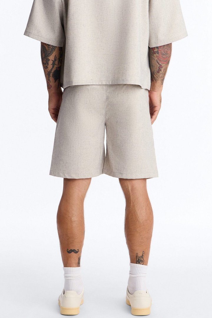 Maison Tailored Belt Short - Khaki