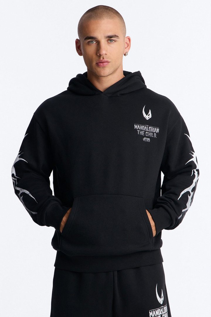 Star Wars Mandalorian The Child Hoodie - Black