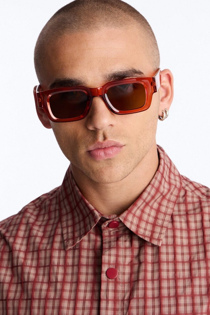 Emphasis Colored Lens Sunglasses - Orange/combo